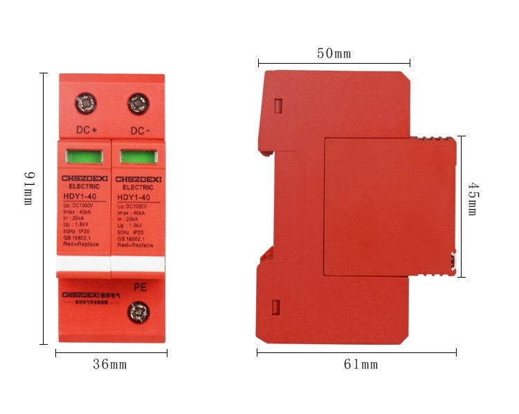 Dc 1000V Electric Surge Protector Circuit Breaker