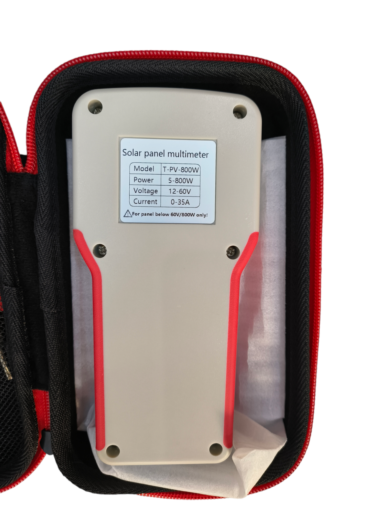 Photovoltaic Panel Power Multimeter Auto Manual Detection with LCD Display Screen with Backlight Open Circuit Voltage Troubleshooting Utility Tool